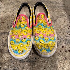 Vans - Lisa Simpson Classic Slip On Shoes Women’s size 7.5